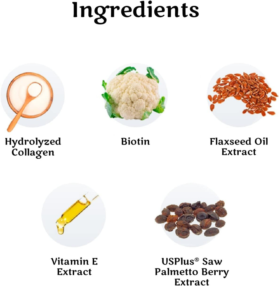 Hair La Vie Clinical Formula Hair Growth Vitamins For Women And Men With Biotin 5000Mcg, Collagen, And Saw Palmetto - Healthy Hair Growth Supplement Within Normal Ranges 90 Count (Pack Of 1)