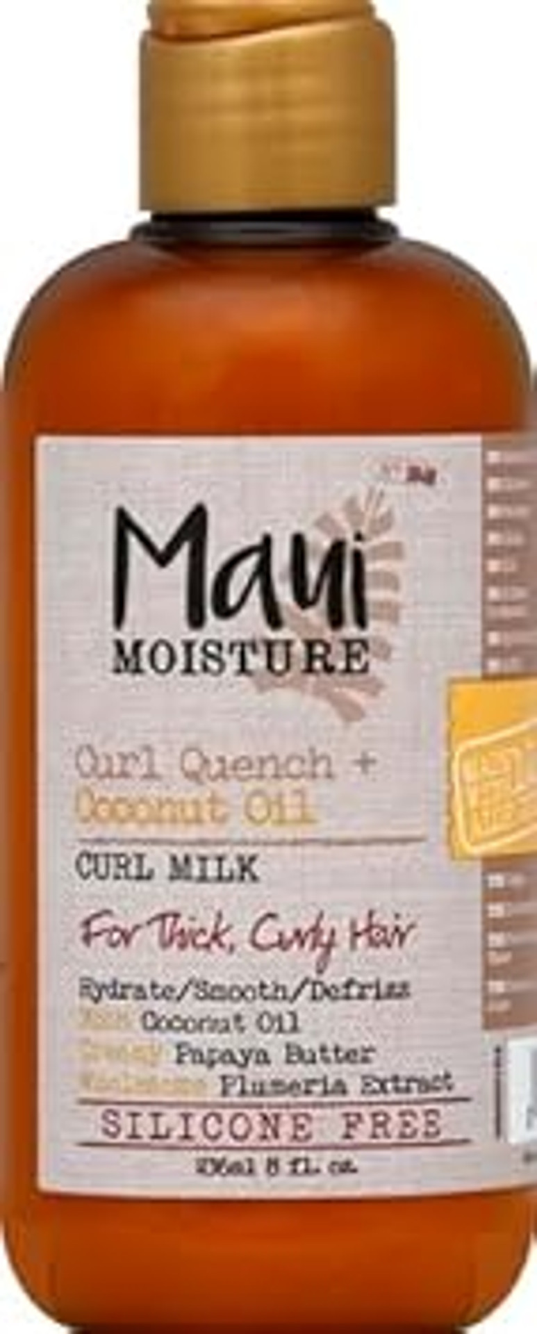 Maui Moisture Curl Quench + Coconut Oil Anti-Frizz Curl-Defining Hair Milk To Hydrate And Detangle Tight Curly Hair, Softening Leave-In Treatment, Vegan, Silicone & Paraben-Free, 8 Fl Oz Maui Moisture Curl Quench + Coconut Oil Anti-Frizz Curl-Defining Hair Milk To Hydrate And Detangle Tight Curly Hair, Softening Leave-In Treatment, Vegan, Silicone & Paraben-Free, 8 Fl Oz