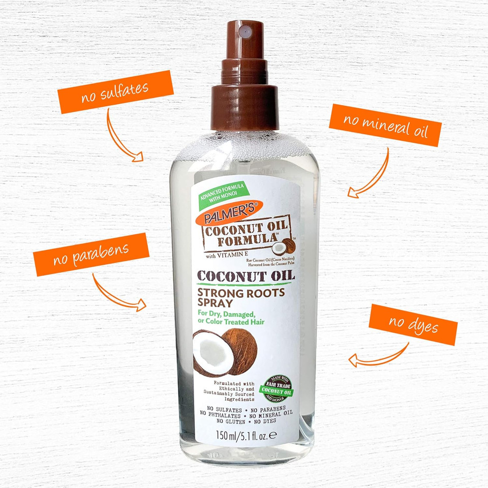 Palmer'S Coconut Oil Formula Strong Roots Spray, 5.1 Fl Oz, Pack Of 2