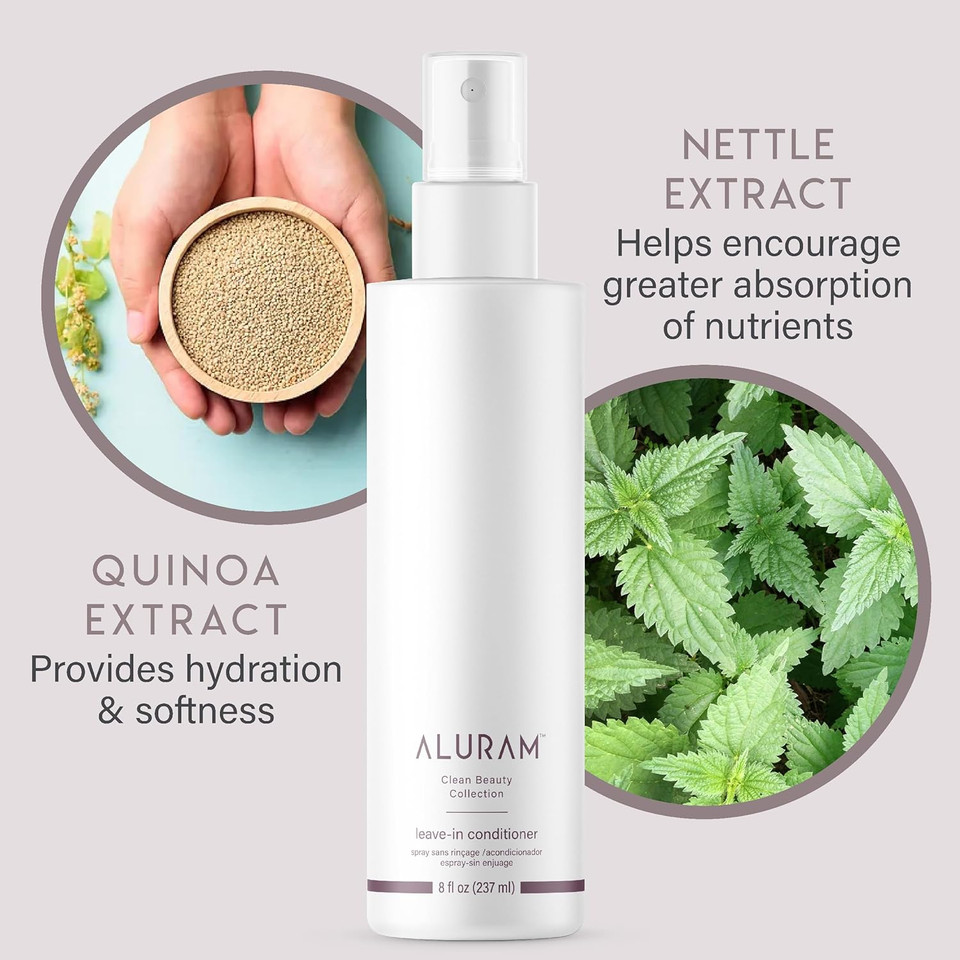 Aluram Coconut Water Leave-In Conditioner For Healthy, Hydrated Hair, 8 Fl Oz