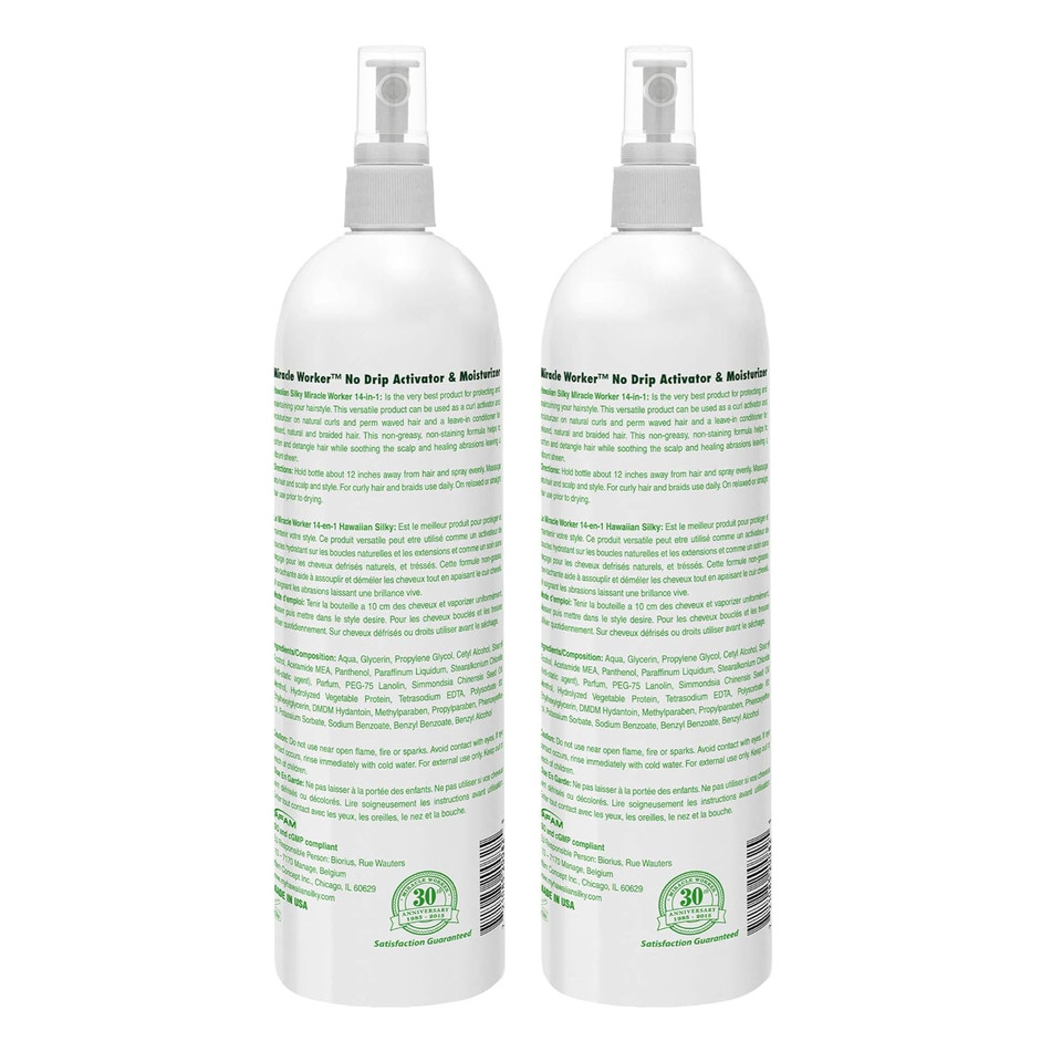 Hawaiian Silky 14-In-1 Miracle Worker 16 Oz, Keratin Leave-In Conditioner