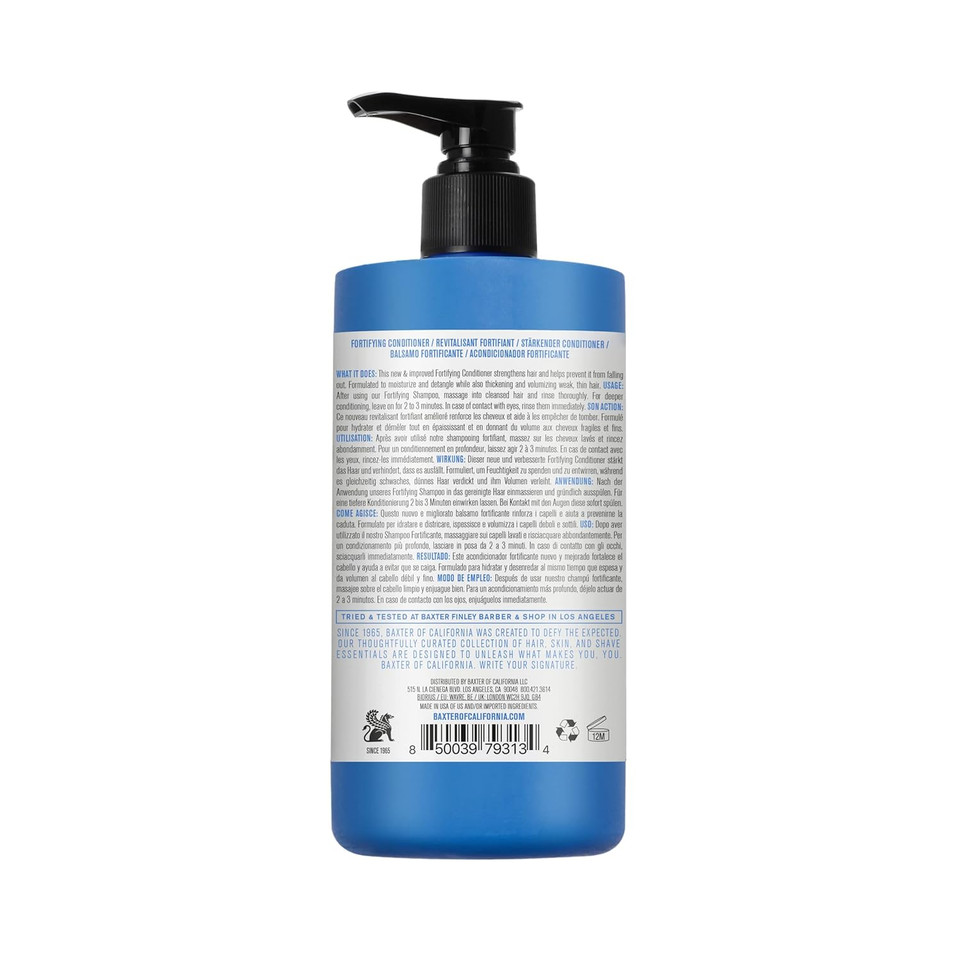 Baxter Of California Daily Fortifying Conditioner For Men | All Hair Types | Moisturizes And Detangles | Fresh Mint Scent | Father'S Day Gift Guide