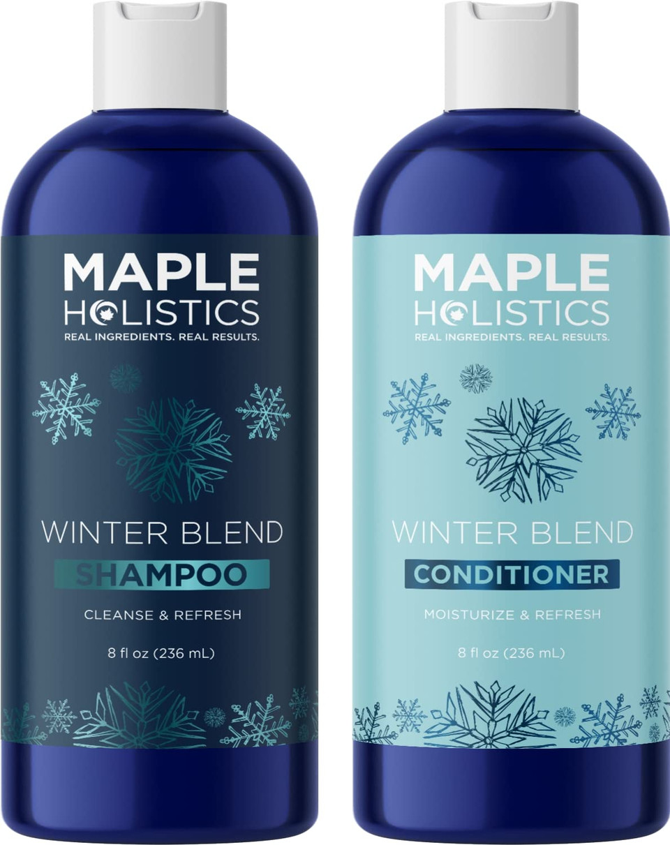 Sulfate Free Hard Water Shampoo And Conditioner - Hard Water Hair Treatments Of Product And Minerals With Five Mint Essential Oils For Replenishing Hydration And Hair Shine - Paraben & Cruelty Free