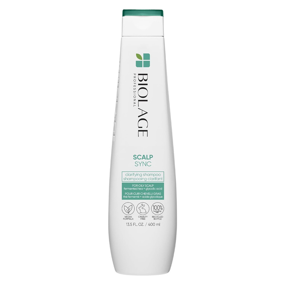 Biolage Scalp Sync Clarifying Shampoo | Removes Residue, Buildup & Excess Oil | Paraben & Silicone Free | For Oily Hair & Scalp | Vegan | Clarifying Salon Shampoo