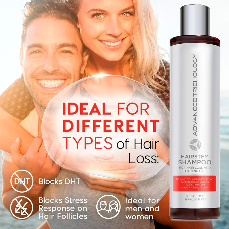 Hairstem Dht Blocker Hair Growth Shampoo Products With Biotin, Saw Palmetto - Clinically Developed - Hair Loss Products Treatments- 10Oz