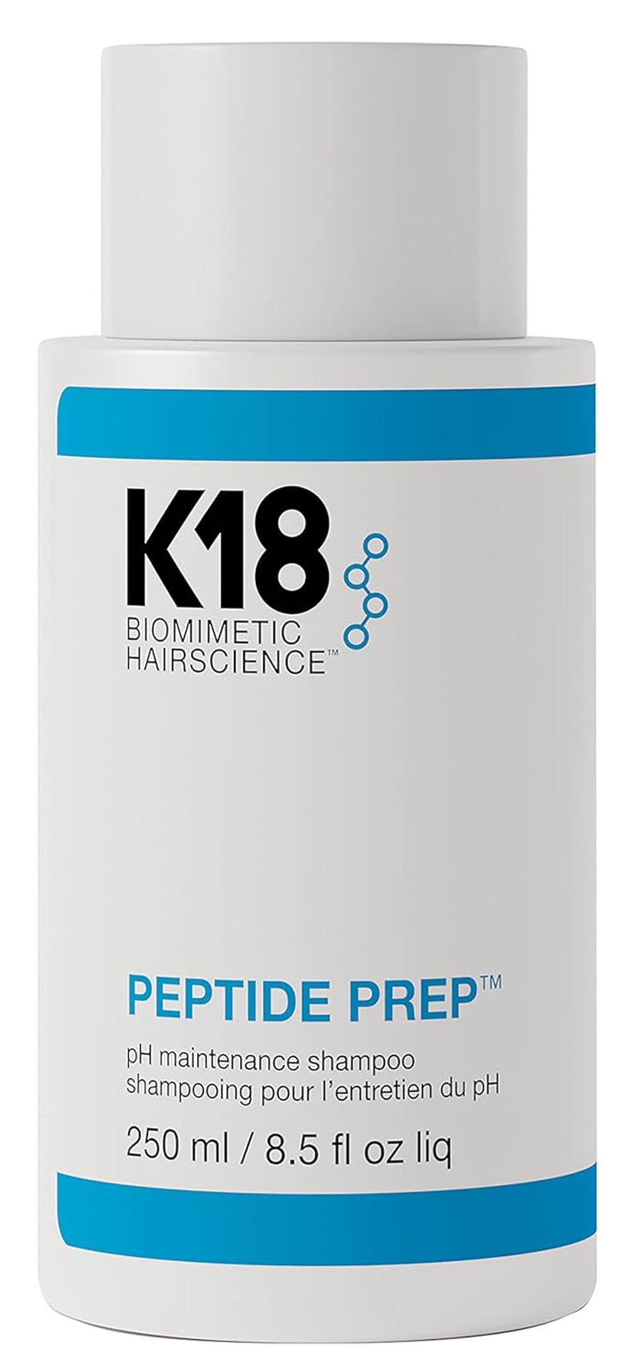 K18 Peptide Prepã¢Â Smoothing Ph Maintenance Color-Safe Shampoo For Daily Use - Ph-Optimized, Certified Microbiome Friendly Formula For Gentle Yet Effective Cleansing, 8.5 Fl Oz