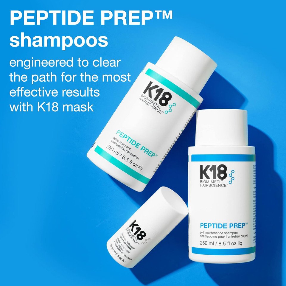 K18 Peptide Prepã¢Â Smoothing Ph Maintenance Color-Safe Shampoo For Daily Use - Ph-Optimized, Certified Microbiome Friendly Formula For Gentle Yet Effective Cleansing, 8.5 Fl Oz