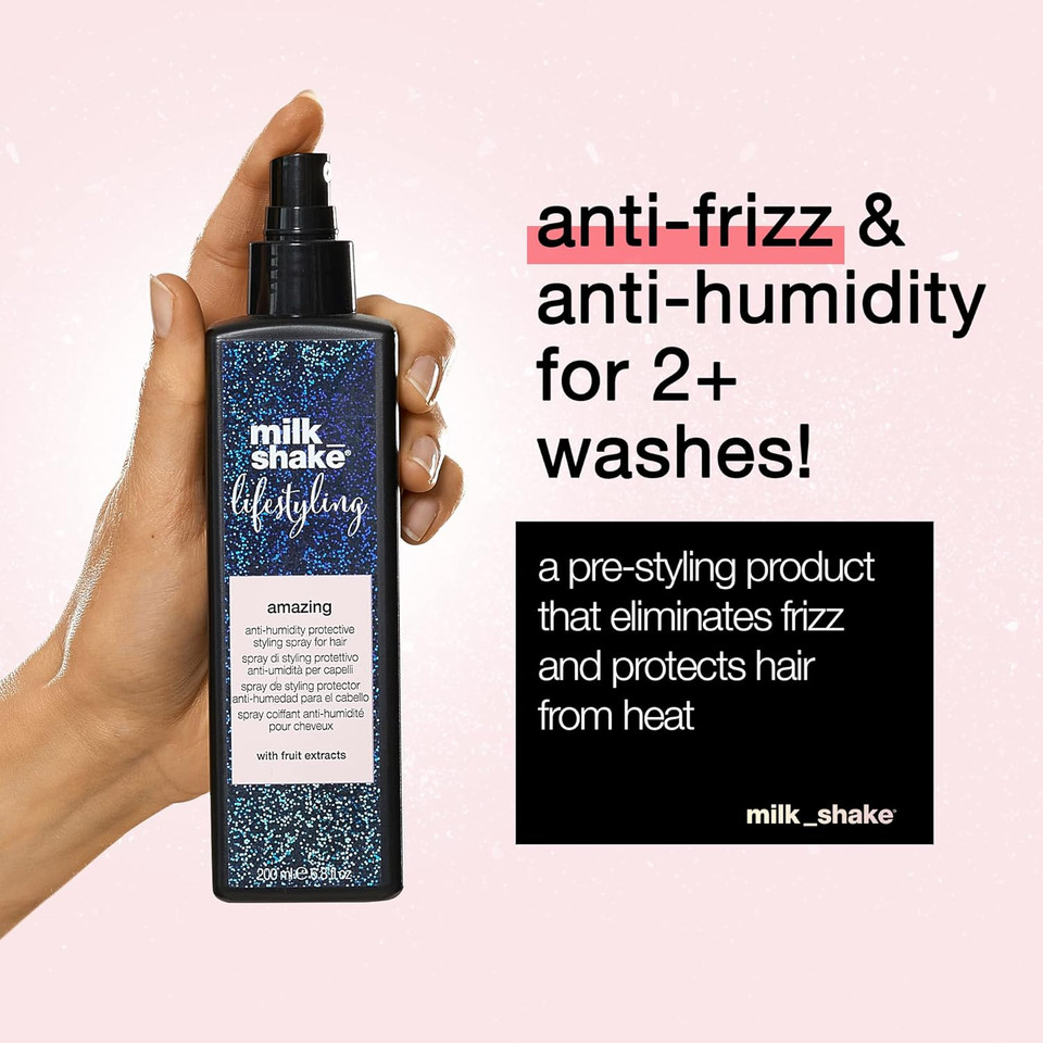 Milk_Shake Lifestyling Amazing Anti Humidity Spray For Hair - Frizz Control And Heat Protectant Spray For Hair, 6.8 Fl Oz Milk_Shake Lifestyling Amazing Anti Humidity Spray For Hair - Frizz Control And Heat Protectant Spray For Hair, 6.8 Fl Oz