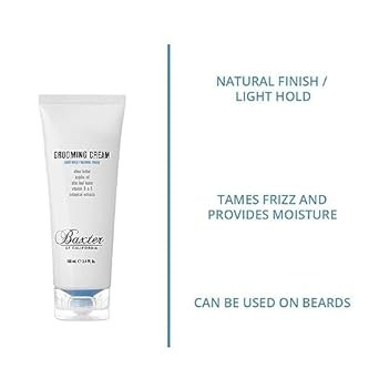 Baxter Of California Grooming Cream For Men | Light Hold | Natural Finish | Hair Styler