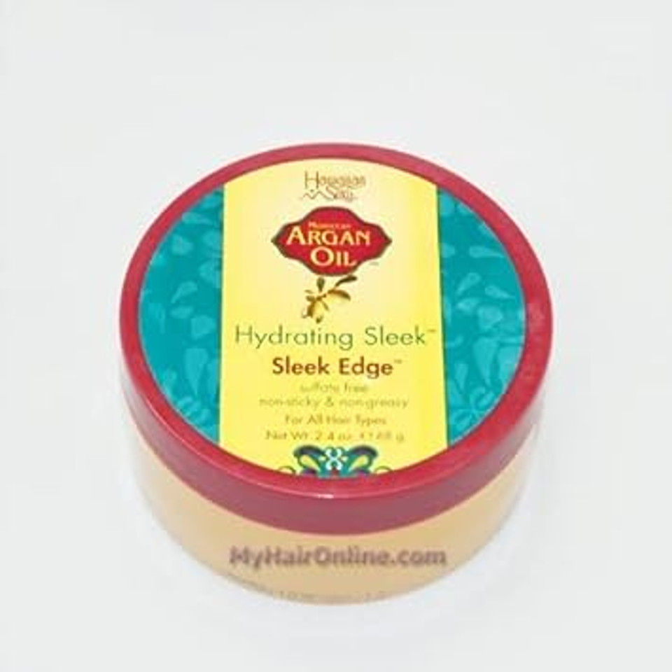 Hawaiian Silky Pure Argan Oil Enriched Pomade Edge Control Gel Scalp Repair 2.4Oz - No Sulfate, Non-Sticky & Non-Greasy Formula - All Hair Types Men, Women & Kids - Good On Color Treated Hair Hawaiian Silky Pure Argan Oil Enriched Pomade Edge Control Gel Scalp Repair 2.4Oz - No Sulfate, Non-Sticky & Non-Greasy Formula - All Hair Types Men, Women & Kids - Good On Color Treated Hair