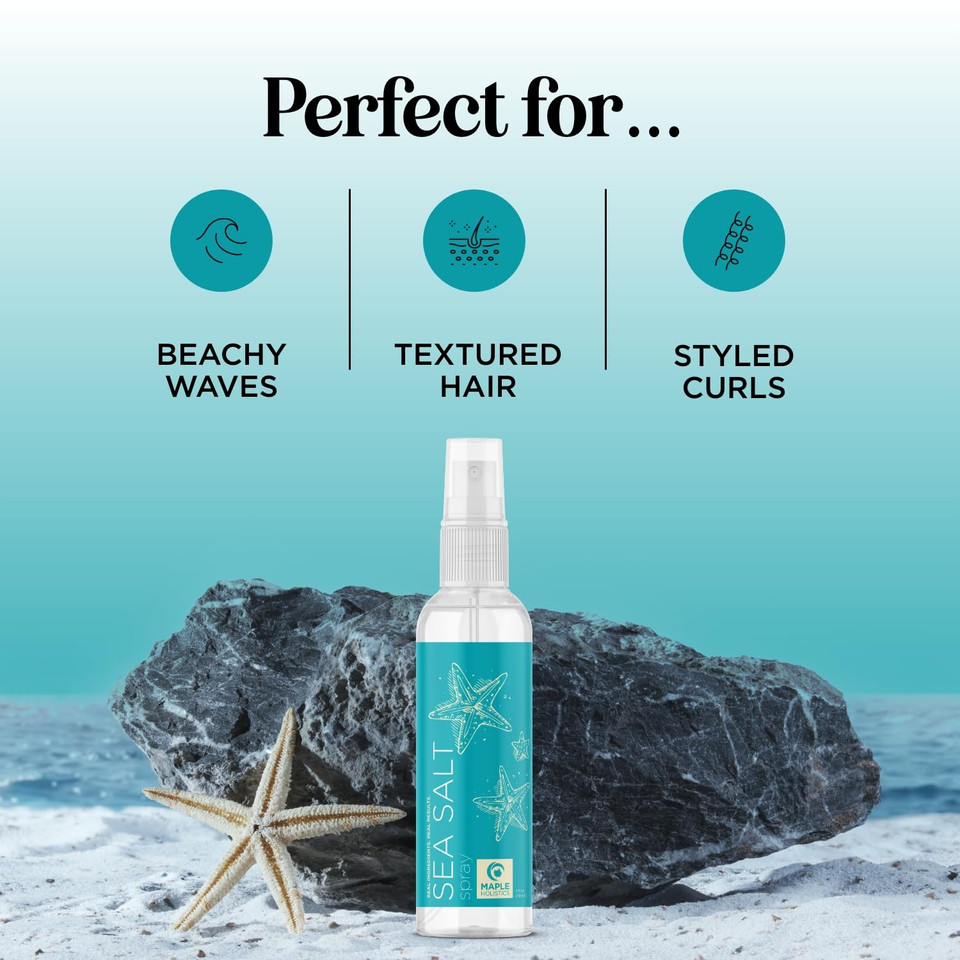 Volumizing Sea Salt Spray For Hair - Texturizing Beach Waves Spray & Hair Mist Curl Activator - Non Sticky Styling Beach Hair Spray For Men And Women With Nourishing Argan Oil And Sea Kelp Extract Volumizing Sea Salt Spray For Hair - Texturizing Beach Waves Spray & Hair Mist Curl Activator - Non Sticky Styling Beach Hair Spray For Men And Women With Nourishing Argan Oil And Sea Kelp Extract