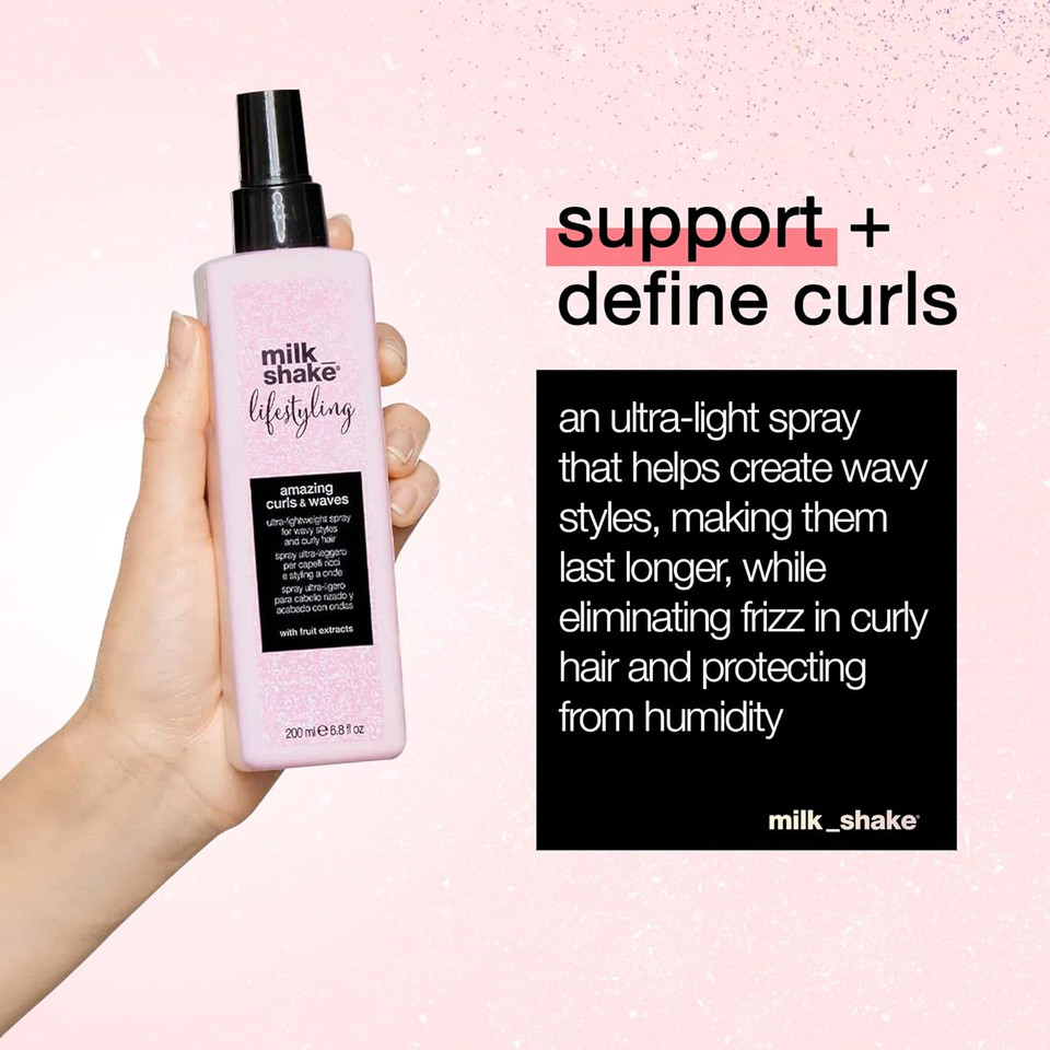 Milk_Shake Lifestyling Amazing Curls & Waves Curl Refresher Spray For Curly Hair, 6.8 Fl Oz