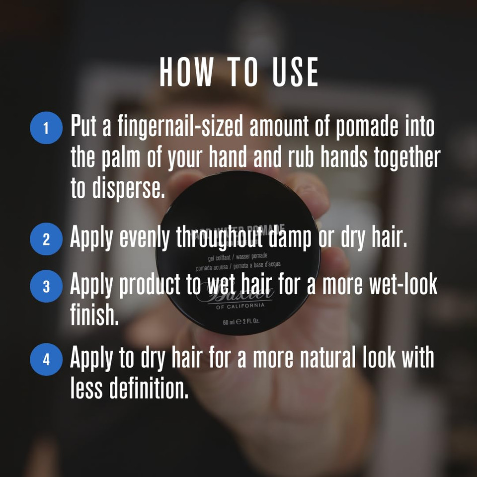 Baxter of California Hard Water Pomade for Men | Shine Finish | Firm Hold | Hair Pomade