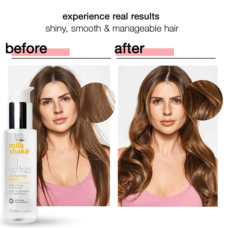 Milk_Shake Glistening Serum - Hair Serum For Frizzy Hair - All Natural Anti Frizz Hair Serum - 3.4 Fl Oz
