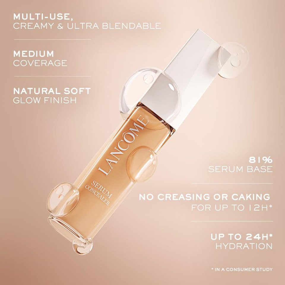 Lancã£Â´Me Teint Idole Ultra Wear Care & Glow Serum Concealer - Medium Buildable Coverage & Natural Glow Finish - Up To 24H Hydration