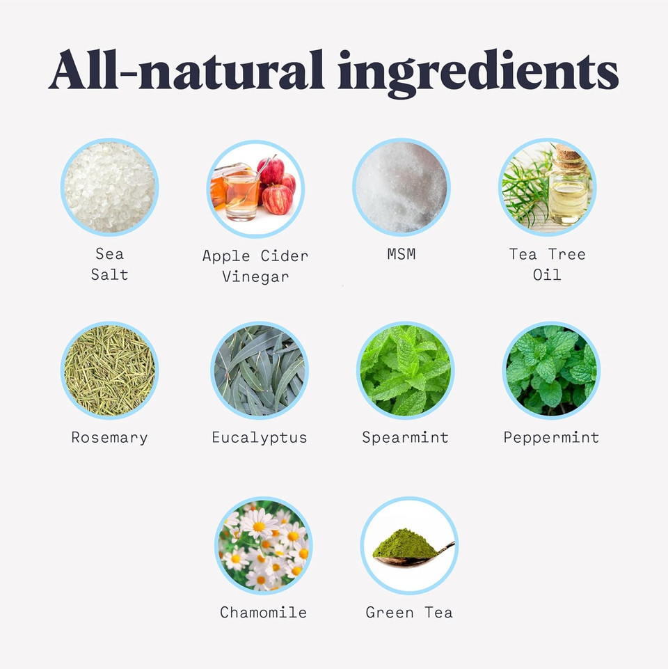 Duradry Foot Soak - Deodorizing Dead Sea Salt For Soaking, All-Natural Foot Bath Salts, Vegan, Cruelty-Free, Colorant-Free, Up To 7 Soaks, Tea Tree Oil & Spearmint Fragrance - 14 Oz