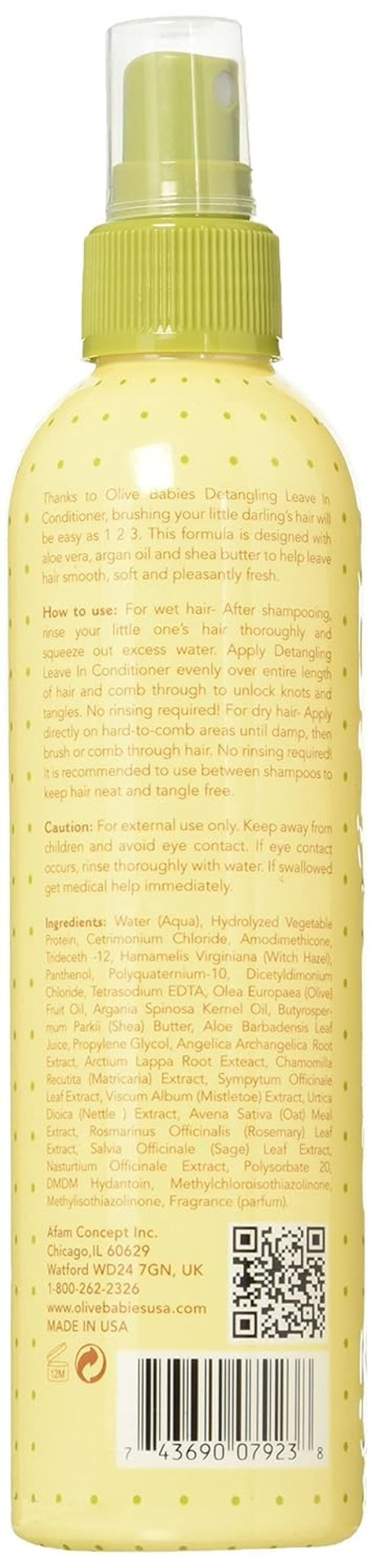 Hair Detangling Leave-In Conditioner Spray, 8 Ounce