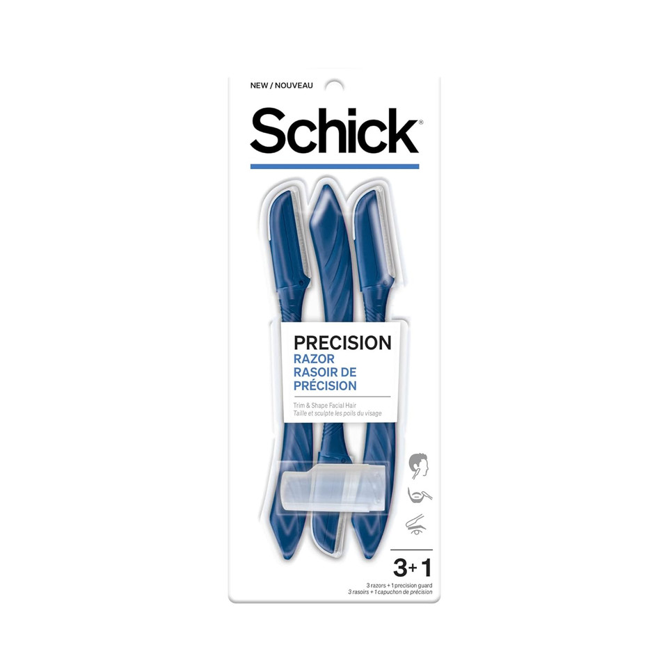 Schick Precision Razor Â Precision Razor For Men, Edging Razors, Disposable Razors Men, 3 Count (Pack Of 1)