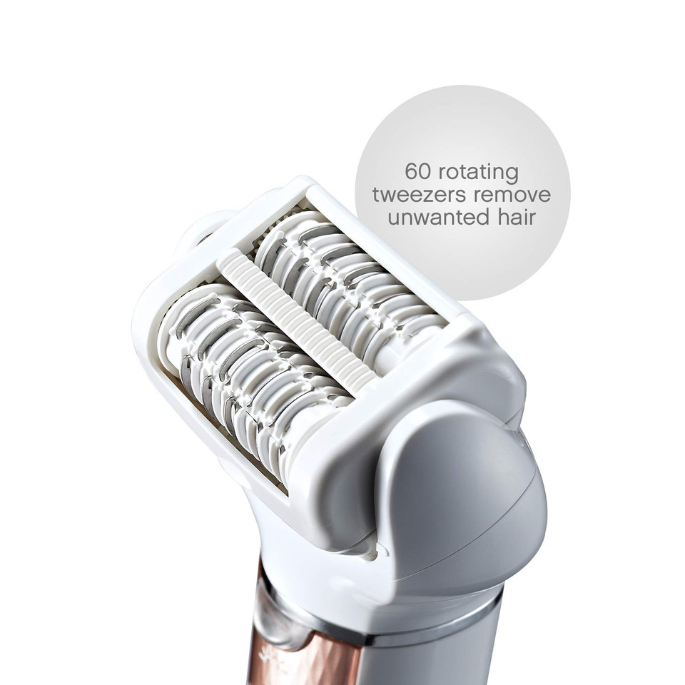 Panasonic, Cordless Shaver Epilator For Women With 5 Attachments Gentle Wetdry Hair Removal For Legs Underarms Bikini Face Esel7Ap, White, 1 Count Panasonic, Cordless Shaver Epilator For Women With 5 Attachments Gentle Wetdry Hair Removal For Legs Underarms Bikini Face Esel7Ap, White, 1 Count