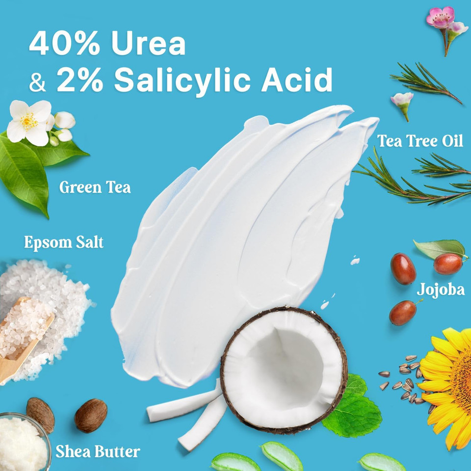 Ebanel Bundle Of Fungus Treatment 1 Oz, And 2 Pack 40% Urea Cream 4.6 Oz