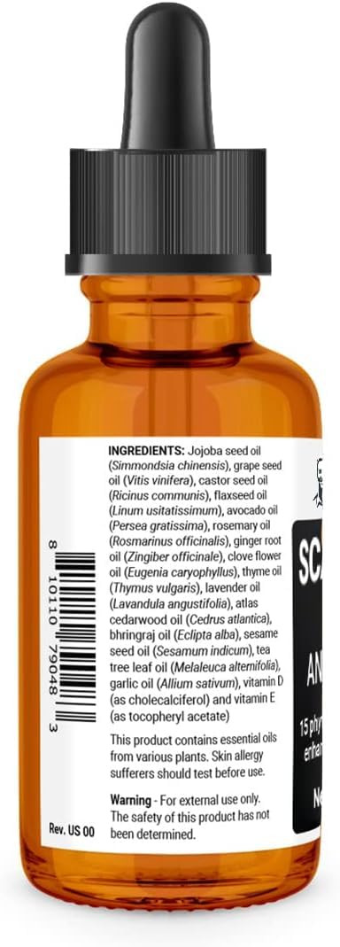 Dr Berg'S (All In One) Hair Growth Serum W/Jojoba Oil & Castor Oil For Fuller Thicker Hair | Contains 13 Plant-Based All Natural Hair Growth Oils | Added Vitamin E & D For Enhancement | 2 Fl Oz
