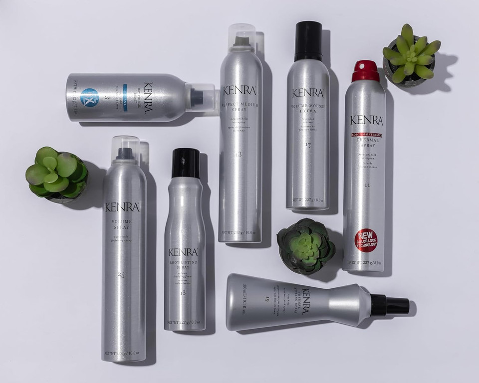 Kenra Thermal Styling Spray 19 | Heat Protection Spray | Firm Hold Heat-Activated Spray | Tames Frizz, Flyaways & Adds Shine | All Hair Types