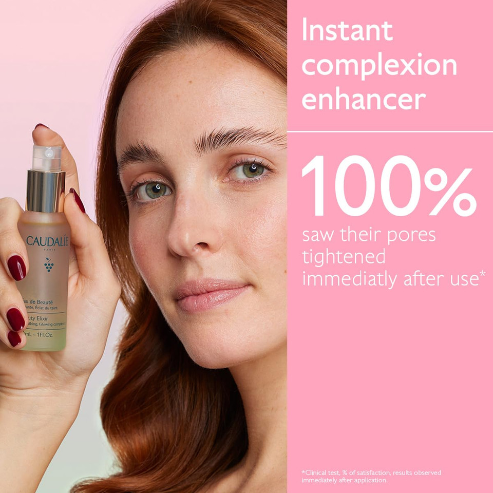 Caudalie Beauty Elixir Face Mist: Toner That Tightens Pores + Reduces Dullness + Sets Makeup