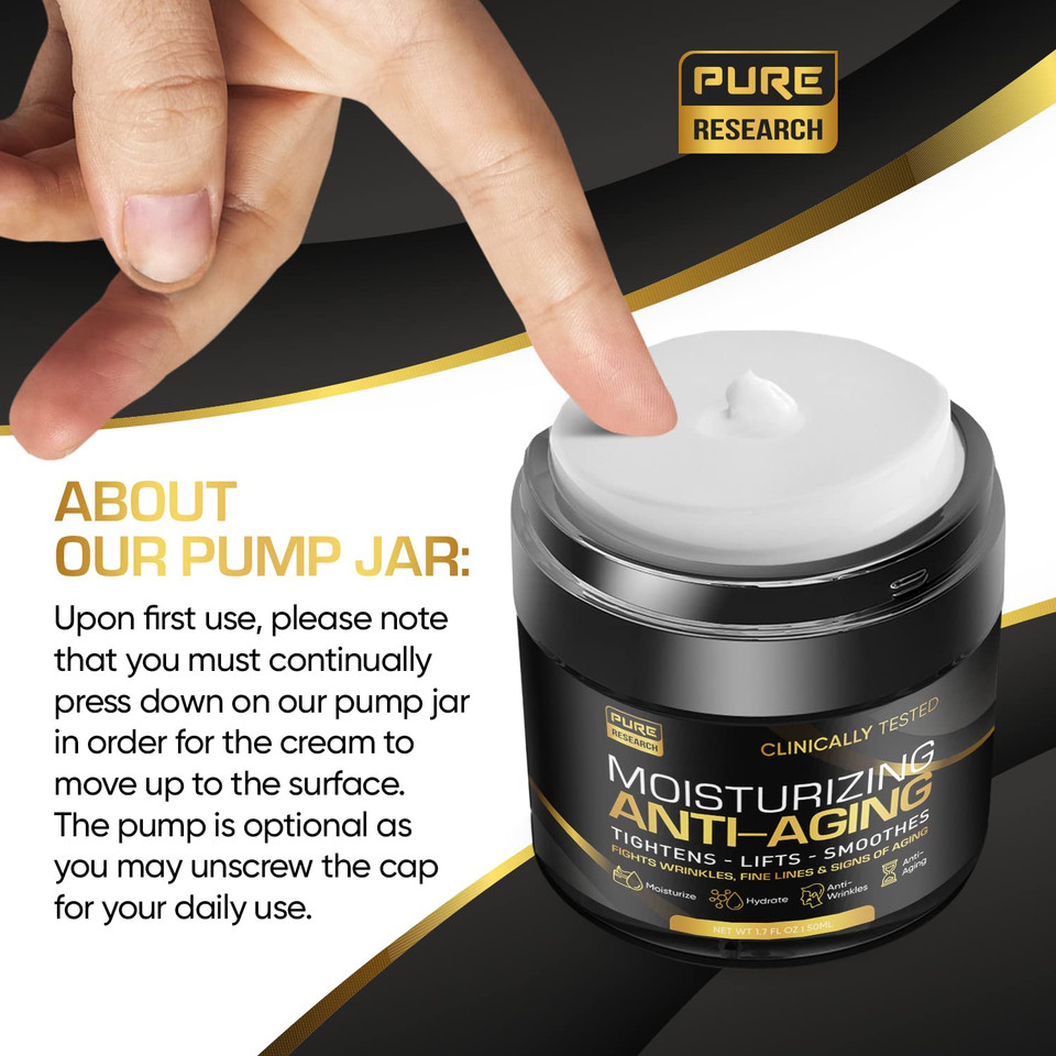 Men'S Face Cream Moisturizer - Anti-Aging Cream For Men, Collagen, Retinol & Hyaluronic Acid - Day & Night - Facial Skin Care- Anti Wrinkle 1.7 Oz