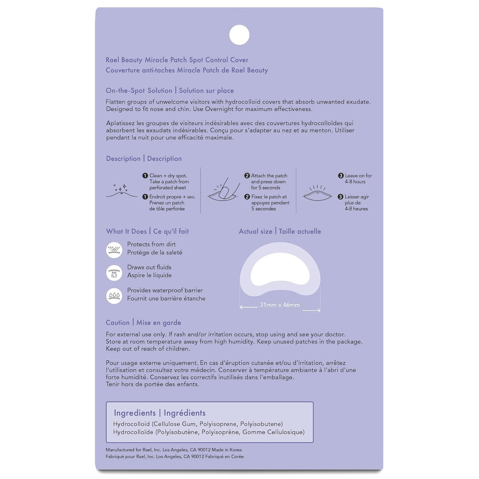 Rael Miracle Bundle - Spot Control Cover (10 Count) & Microcrystal Dark Spot Cover (6 Count)