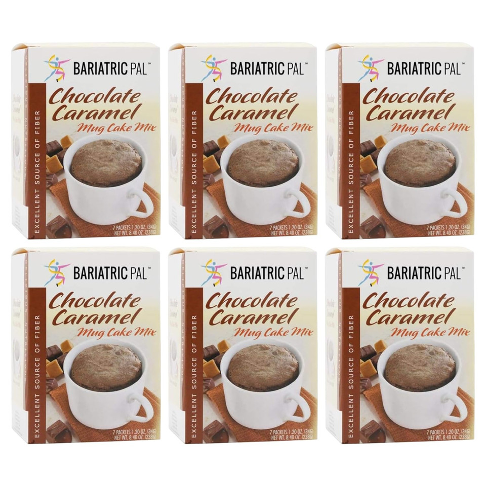 Bariatricpal High Protein Mug Cake Mix - Chocolate Caramel (6-Pack)