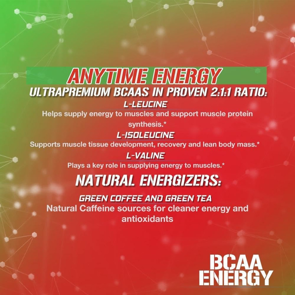 Evl Bcaas Amino Acids Powder - Bcaa Energy Pre Workout For Muscle Recovery Lean Growth And Endurance - Rehydrating Post Workout Recovery Drink With Natural Caffeine - Cherry Limeade