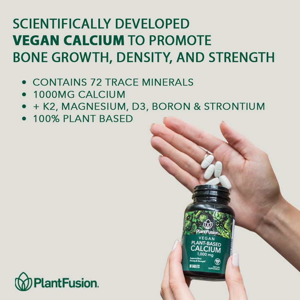 Plantfusion Complete Vegan Protein Powder & Calcium Bundle - Plant Based Protein Powder With Bcaas, Digestive Enzymes And Pea Protein Plantfusion Complete Vegan Protein Powder & Calcium Bundle - Plant Based Protein Powder With Bcaas, Digestive Enzymes And Pea Protein
