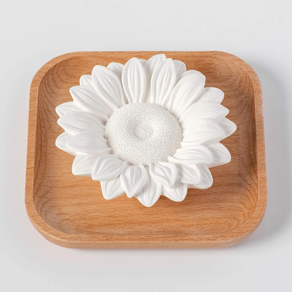 Plant Therapy Passive Sunflower Aromatherapy Diffuser - A Chic And Natural Home, Office, And Travel Essential Oil Diffuser