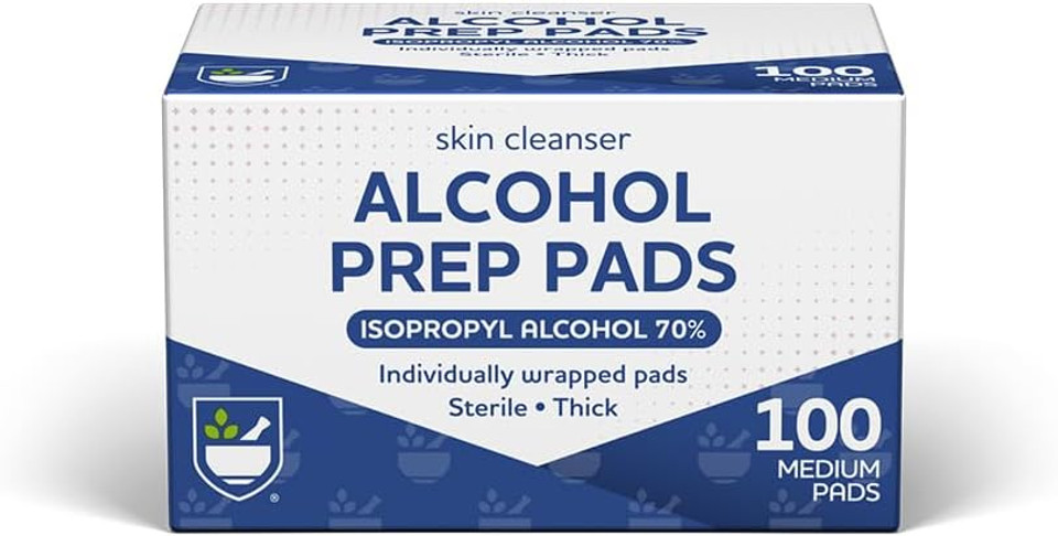 Rite Aid Sheer Bandages 3" X 4" - 20 Count, Wound Wash Spray - 7.4 Fl Oz, Alcohol Prep Pads - 100 Ct | First Aid Bundle