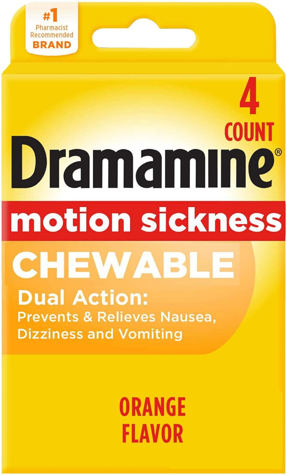 Dramamine Original, Motion Sickness Relief, Travel Vial, 12 Count