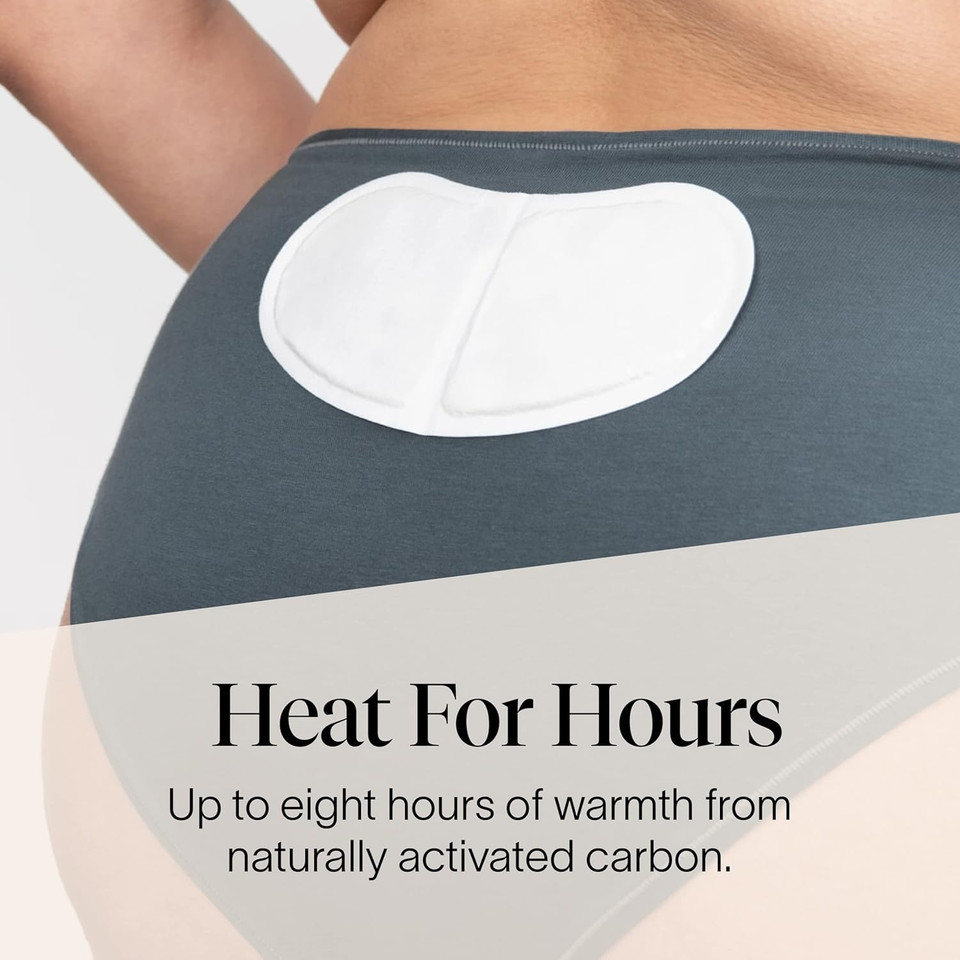 Cora Heat Relief Patch Soothe Cramps For Up To 8 Hours With Heat From Activated Carbon | Adheres To Your Clothes To Ease Cramps Exactly Where You Need It