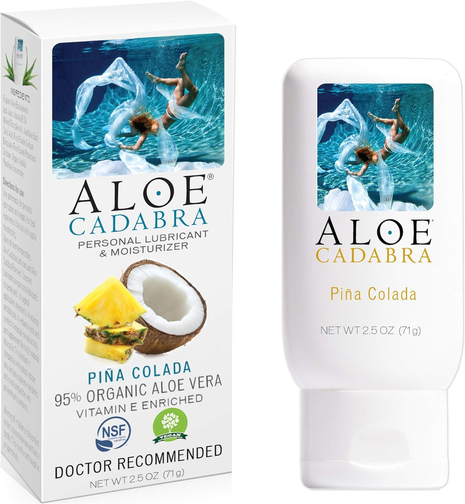 Aloe Cadabra Organic Lube Pina Colada 2.5Oz (Pack Of 3)