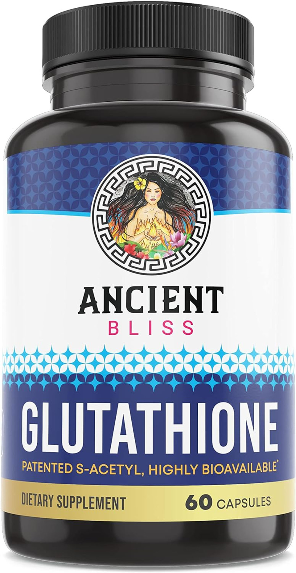 Ancient Bliss S-Acetyl Glutathione Supplement Cellular Antioxidant & Immune Support Supplement, Joint Support Supplement For Men & Women (60 Capsules)
