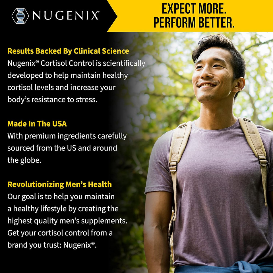 Nugenix Cortisol Control - Cortisol Manager And Adrenal Support Supplement For Men, 60 Capsules