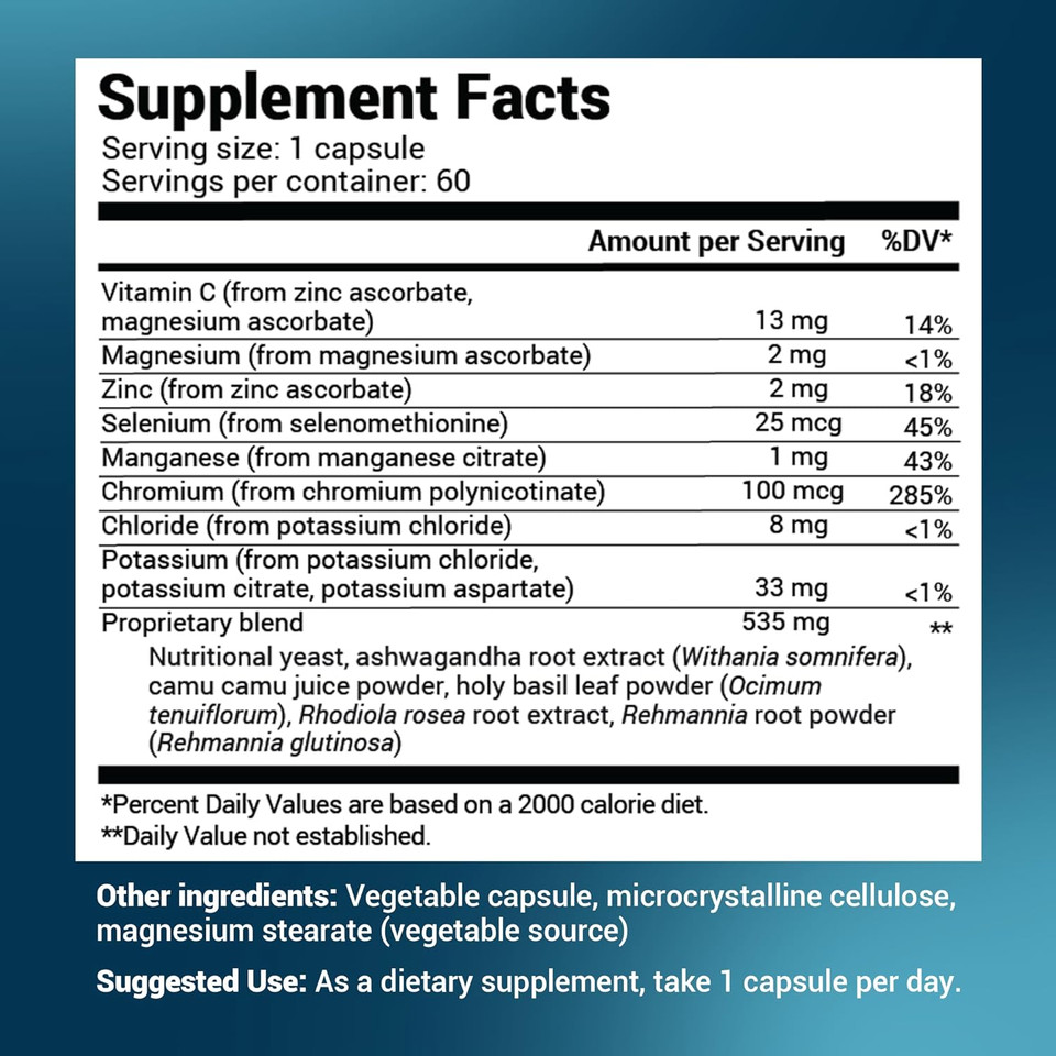 Dr. Berg Adrenal & Cortisol Supplement New Formula - Adrenal Supplement & Cortisol Manager For Mood, Focus And Stress Support - Adrenal Fatigue Supplements W/Ashwagandha Extracts - 60 Capsules 3 Pack