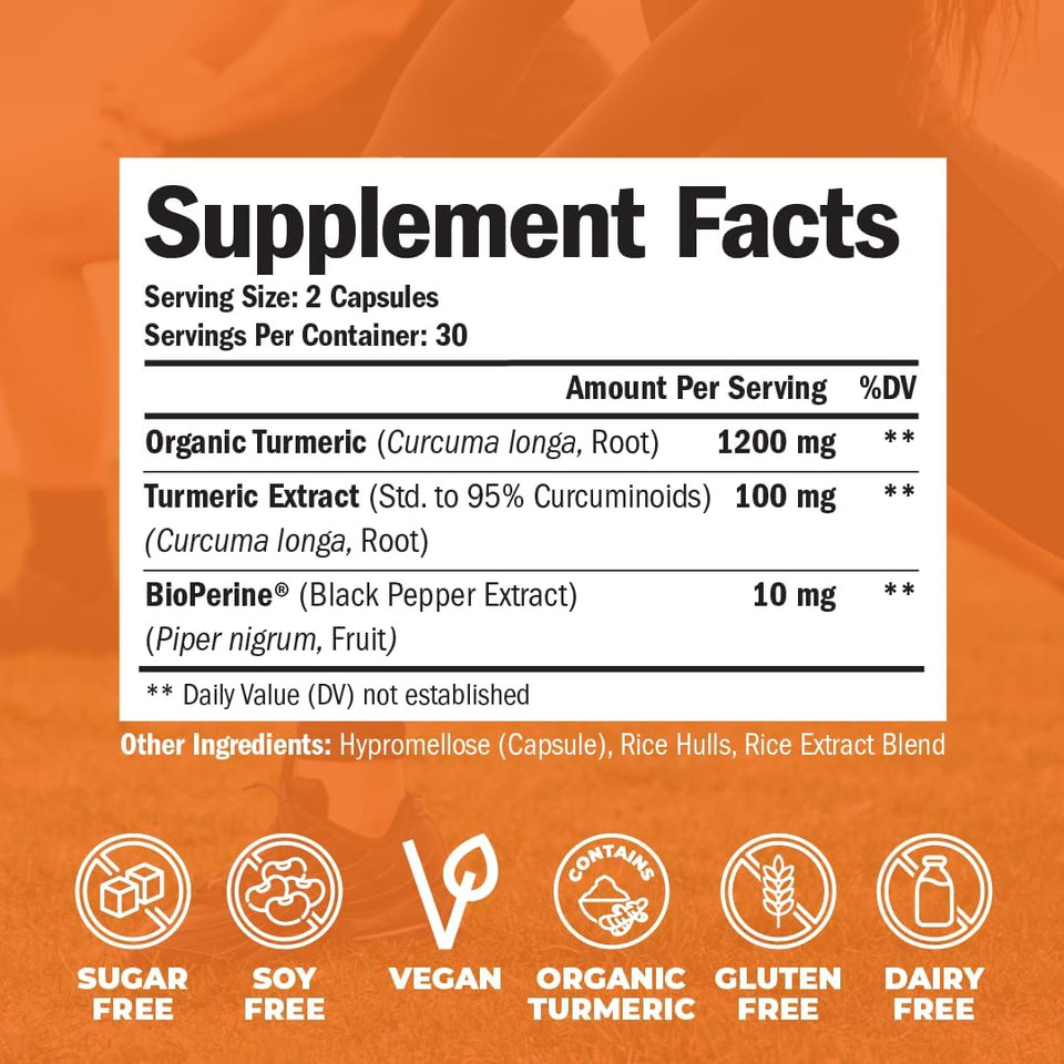 Vimerson Health Men's Multivitamin + Turmeric Curcumin with Black Pepper Extract Bundle. Joint and Immune Support, Discomfort Relief, Balanced Inflammation, Antioxidant Properties for Him