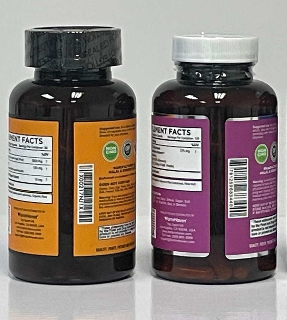 Farmhaven Milk Thistle 120 Capsules And Turmeric Curcumin 90 Capsules