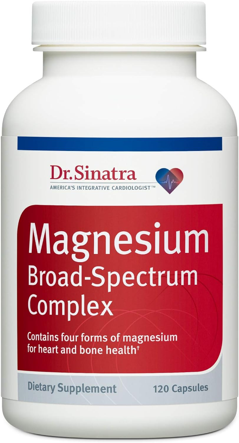 Dr. Sinatra'S Magnesium-Broad-Spectrum Complex With Magnesium Glycinate And Citrate For Healthy Blood Pressure Levels And Blood Flow (400 Mg)