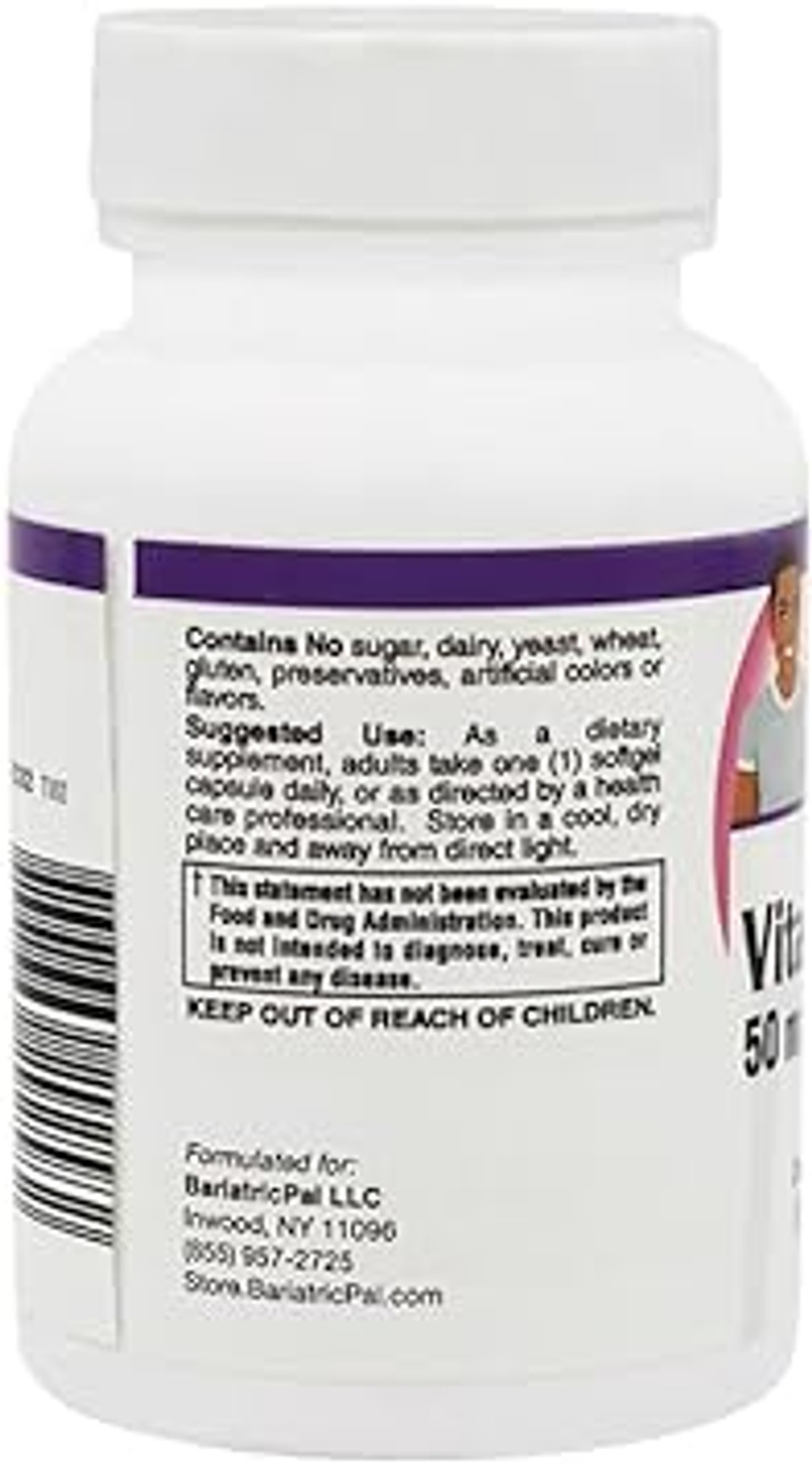Bariatricpal Vitamin D-3 50Mcg (2,000 Iu) - Easy Swallow Vegetarian Softgels (100 Count)