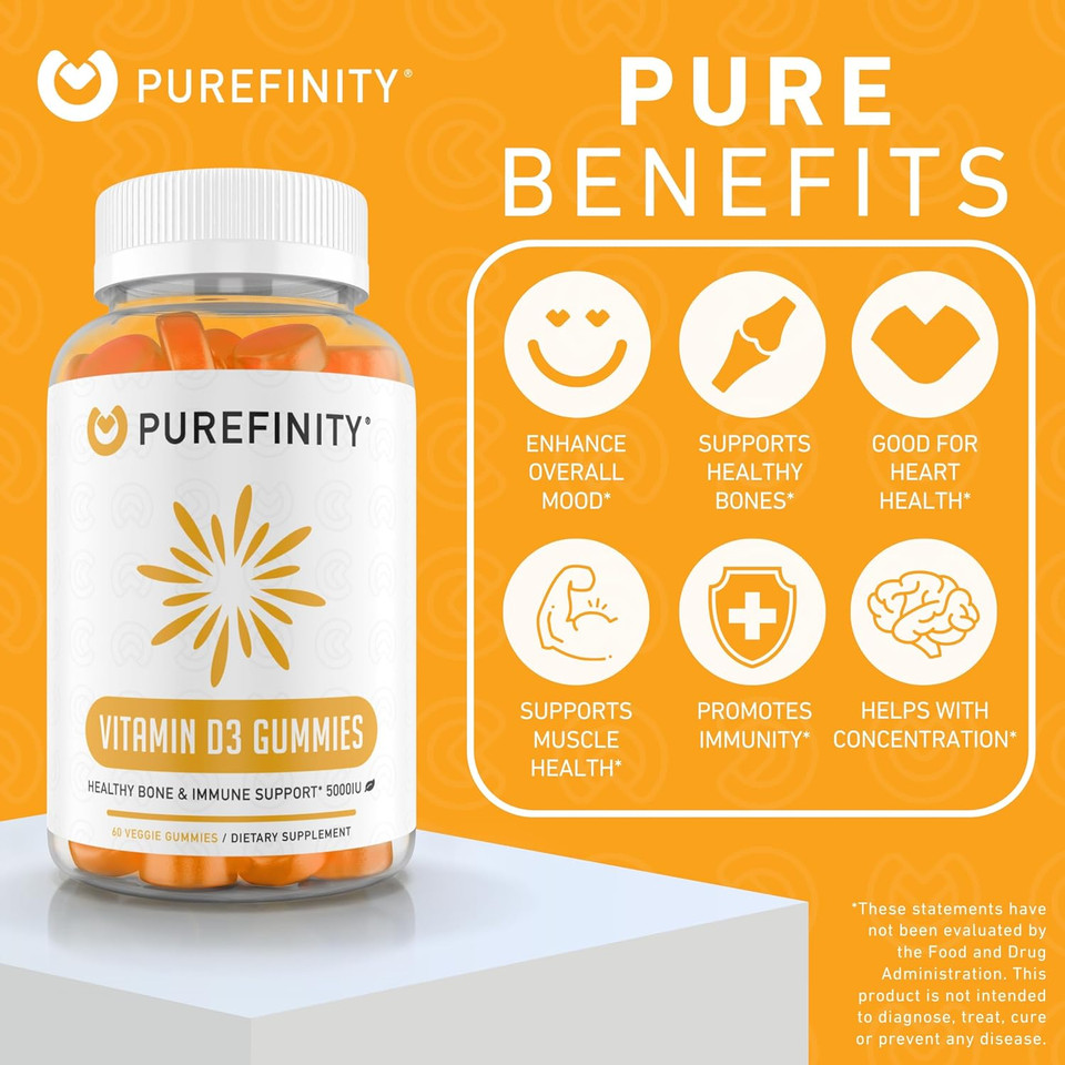 Vitamin D3 Gummies (Pack Of 2) And Melatonin Gummies Bundle