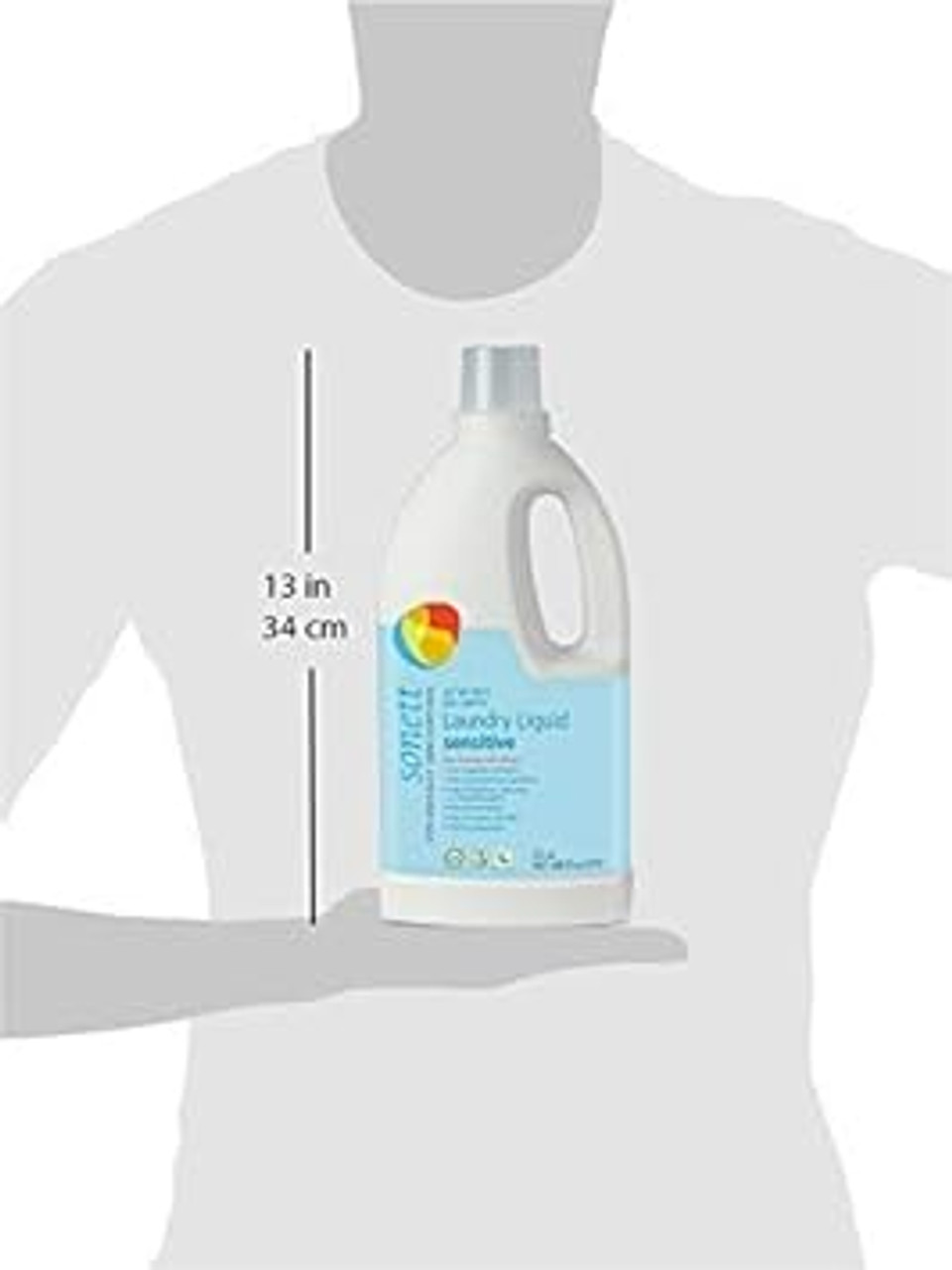 Sonett Organic Laundry Liquid Detergents, Sensitive (6 Count) for people with allergies GMO free Certified Organically Grown68 Fl Oz (Pack of 6)