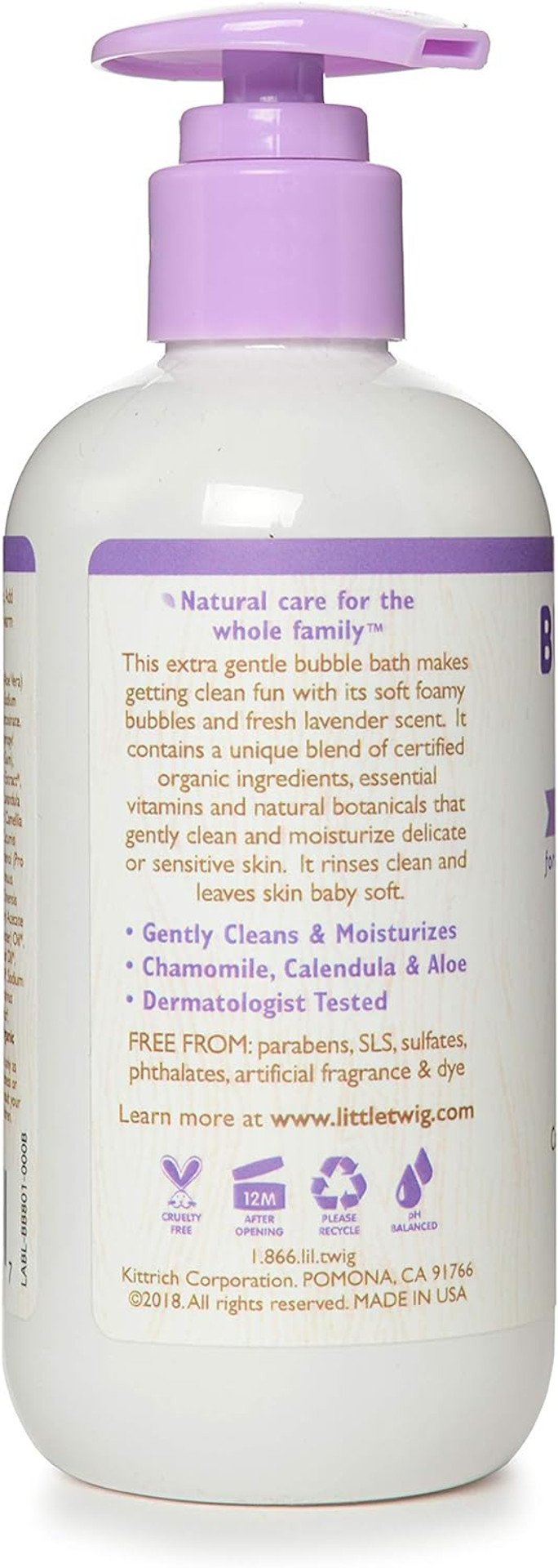 Little Twig Bubble Bath, Baby Bath Essential With Natural Plant Derived Formula, Vegan, Gluten-Free, Paraben-Free, Calming Lavender Scent, 8.5 Fl. Oz Little Twig Bubble Bath, Baby Bath Essential With Natural Plant Derived Formula, Vegan, Gluten-Free, Paraben-Free, Calming Lavender Scent, 8.5 Fl. Oz