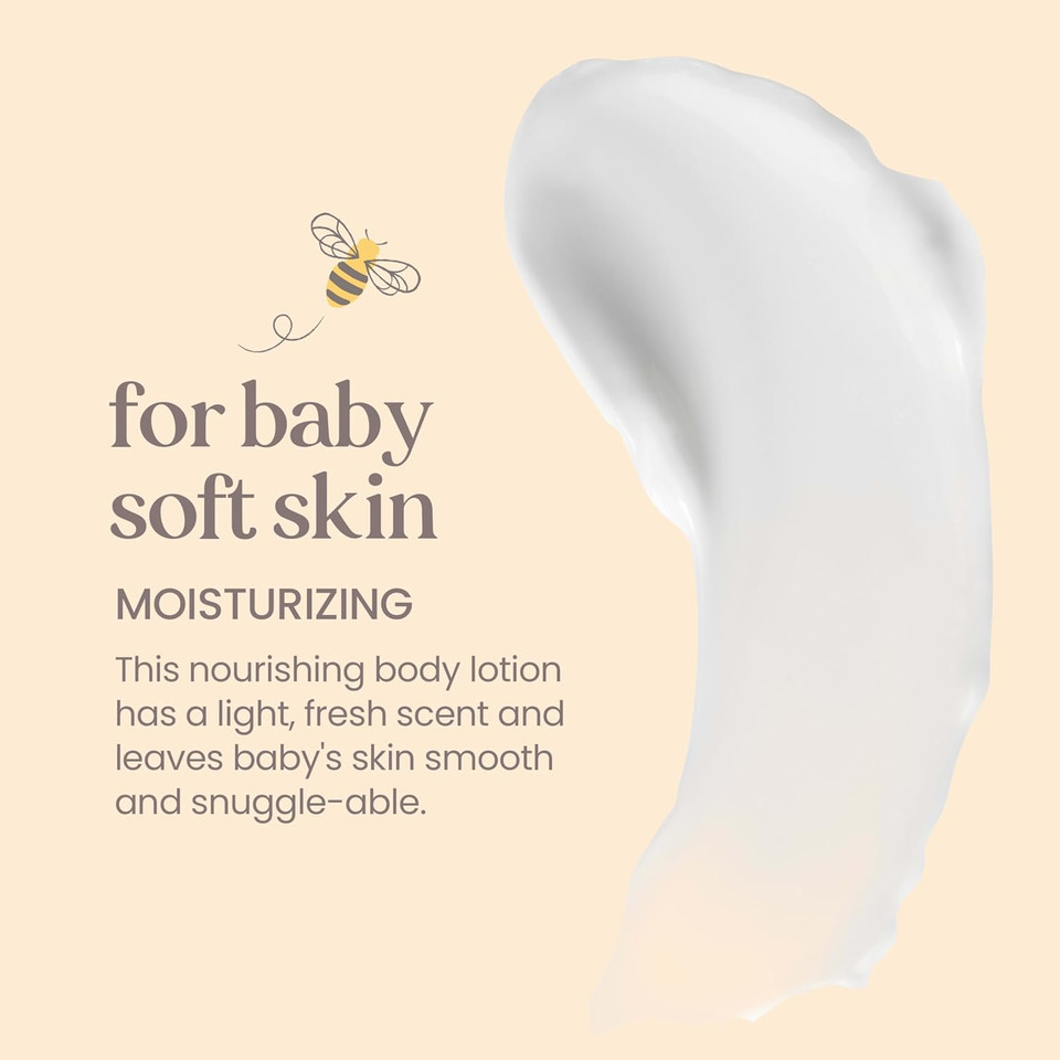 Burt'S Bees Baby Nourishing Lotion With Sunflower Seed Oil, Original Scent, Pediatrician Tested, 99.0% Natural Origin, 12 Ounces