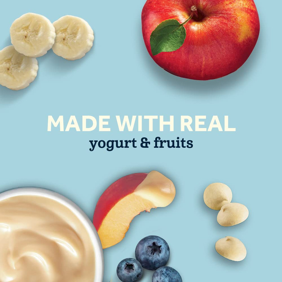 Gerber Yogurt Melts Freeze-Dried Yogurt Snacks, Strawberry/Mixed Berries, 1 Oz. Pouch (Pack Of 4)