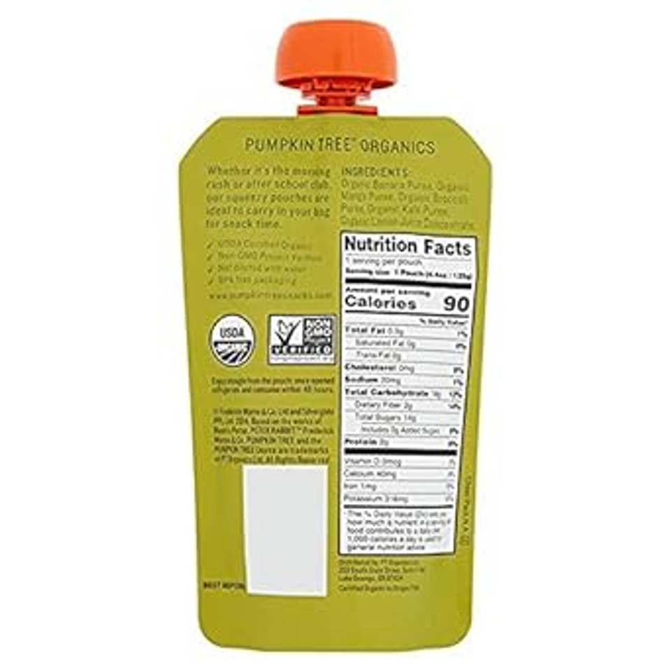 Peter Rabbit Organics Fruit Vegetable, Squeezable Pouches, 4 Ounce (Pack Of 18)